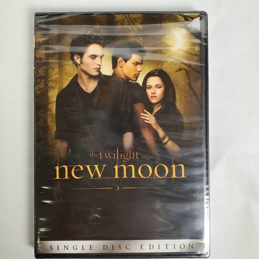 The Twilight Saga: New Moon (DVD, 2009) Single Disc Edition – Edward, Bella & Ja